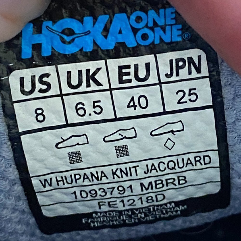 Hoka Hupana Knit Jacquard Women's Size 8 - Picture 11 of 11
